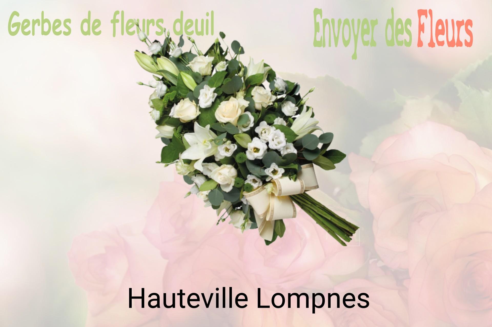 Gerbe de fleurs de deuil livrée à Hauteville-Lompnes
